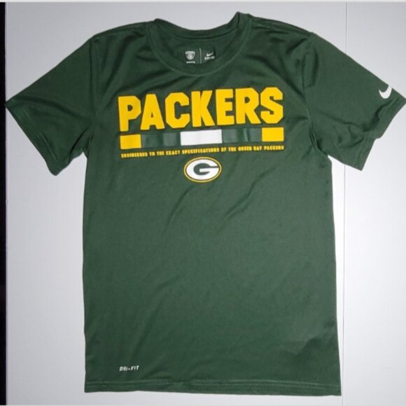 Nike Dri Fit NFL Equipment Womens Green Bay Packers T Shirt Size Small - Picture 1 of 11
